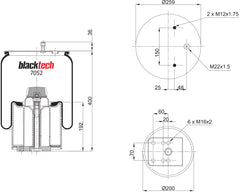 Blacktech Air Suspension Bag