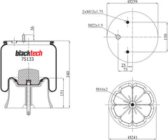 Blacktech Air Suspension Bag