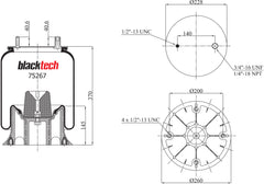 Blacktech Air Suspension Bag