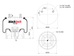 Blacktech Air Suspension Bag