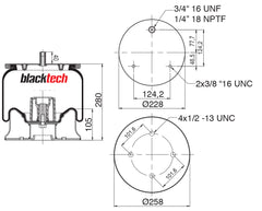 Blacktech Air Suspension Bag