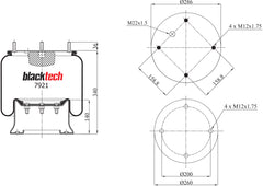 Blacktech Air Suspension Bag